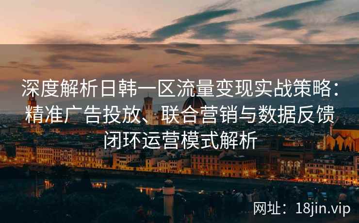 深度解析日韩一区流量变现实战策略：精准广告投放、联合营销与数据反馈闭环运营模式解析